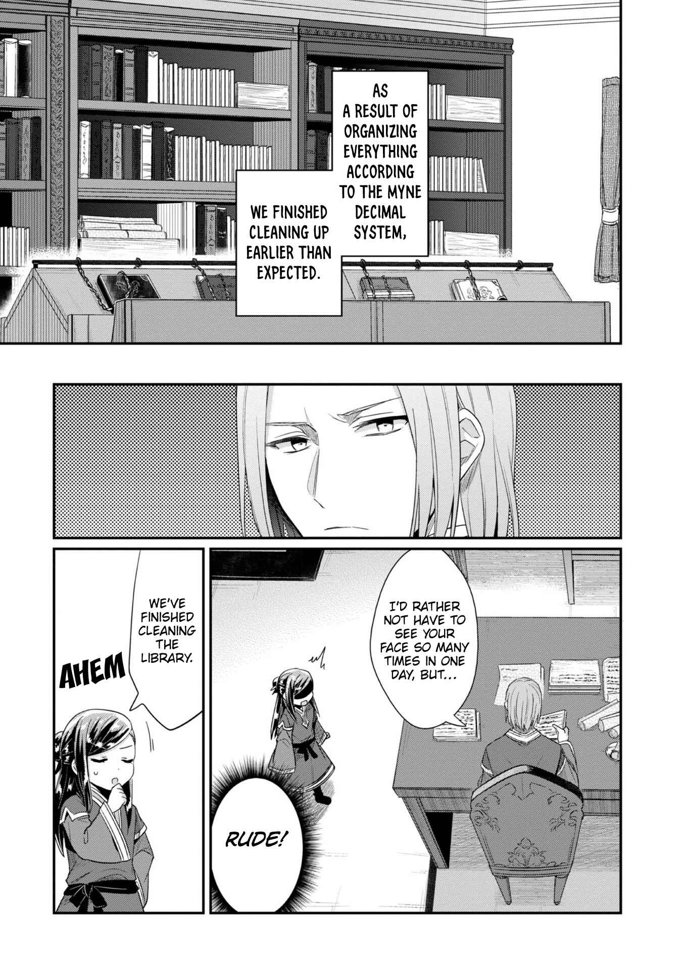 Page 19 Chapter 30 Honzuki no Gekokujou: Shisho ni Naru Tame ni wa Shudan o Erandeiraremasen—Dai 2-bu: Hon no Tamenara Miko ni Naru!