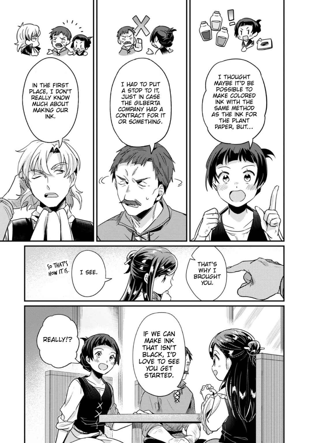 Page 18 Chapter 53 Honzuki no Gekokujou: Shisho ni Naru Tame ni wa Shudan o Erandeiraremasen—Dai 2-bu: Hon no Tamenara Miko ni Naru!
