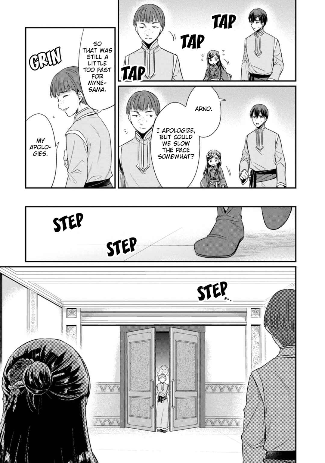 Page 22 Chapter 43 Honzuki no Gekokujou: Shisho ni Naru Tame ni wa Shudan o Erandeiraremasen—Dai 2-bu: Hon no Tamenara Miko ni Naru!