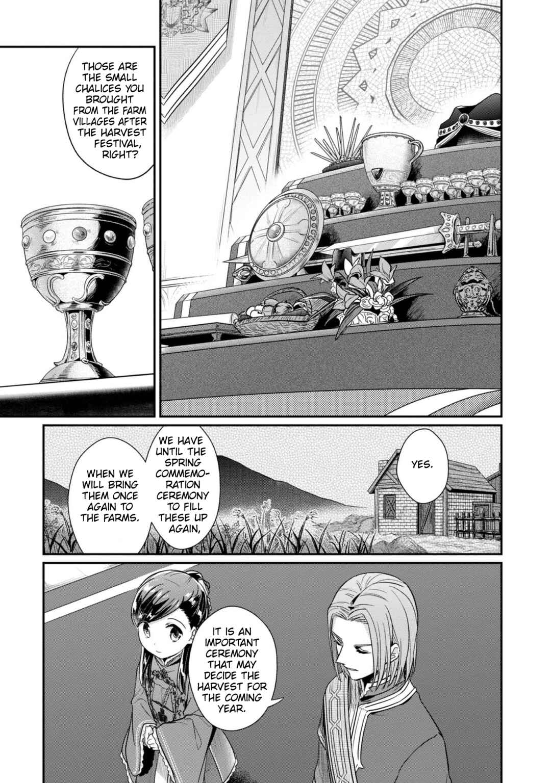 Page 28 Chapter 43 Honzuki no Gekokujou: Shisho ni Naru Tame ni wa Shudan o Erandeiraremasen—Dai 2-bu: Hon no Tamenara Miko ni Naru!
