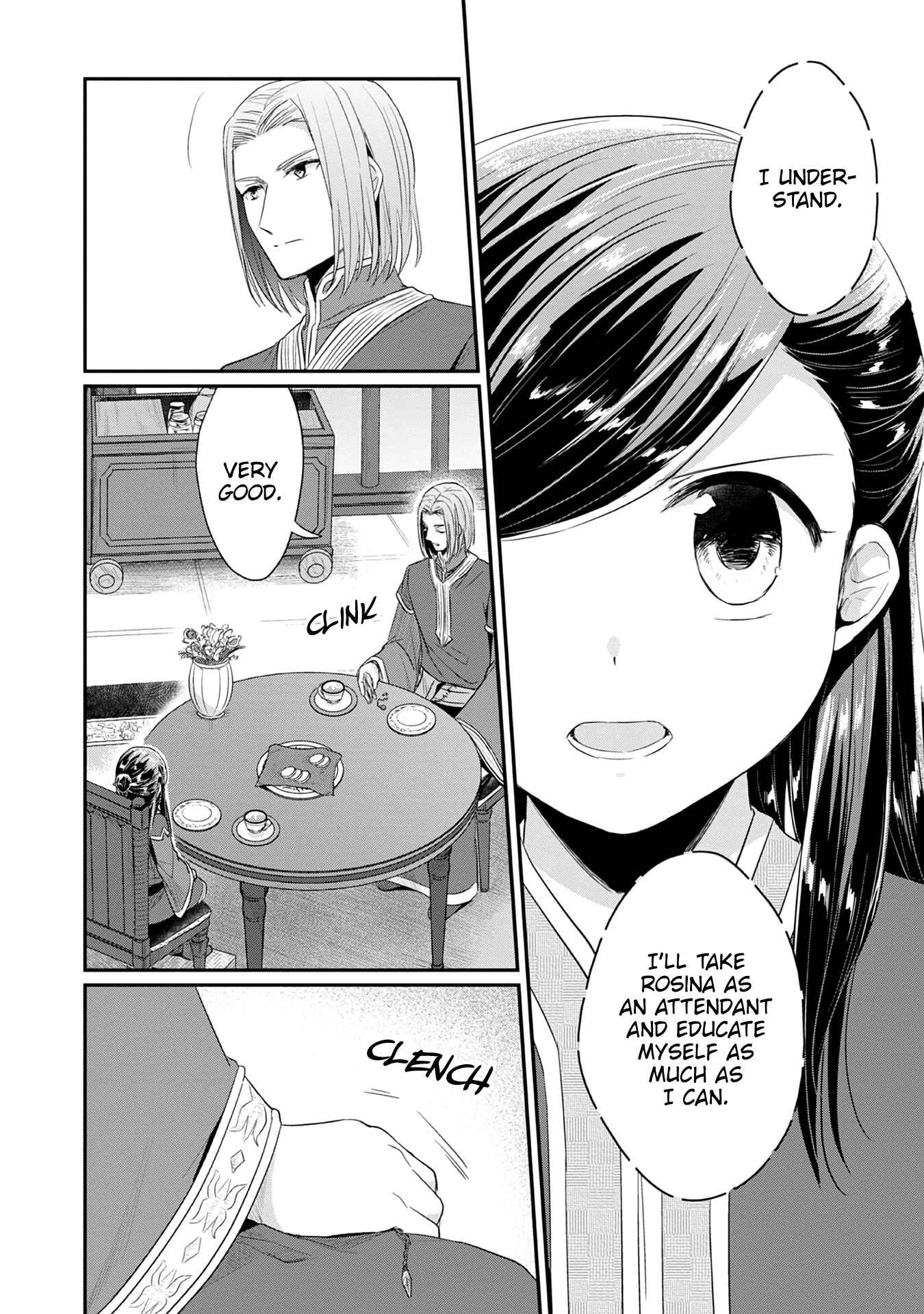 Page 21 Chapter 20 Honzuki no Gekokujou: Shisho ni Naru Tame ni wa Shudan o Erandeiraremasen—Dai 2-bu: Hon no Tamenara Miko ni Naru!