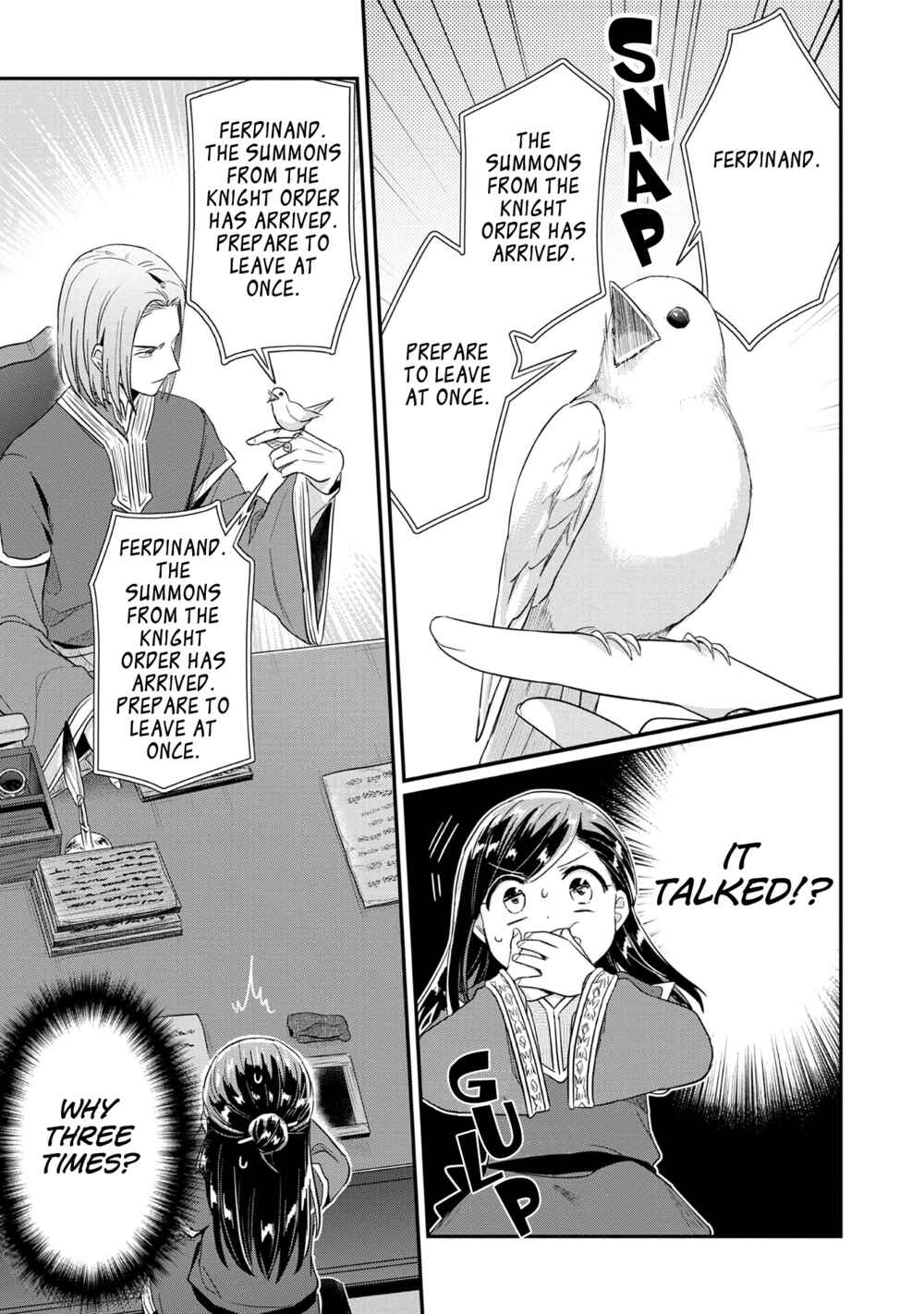 Page 23 Chapter 33 Honzuki no Gekokujou: Shisho ni Naru Tame ni wa Shudan o Erandeiraremasen—Dai 2-bu: Hon no Tamenara Miko ni Naru!
