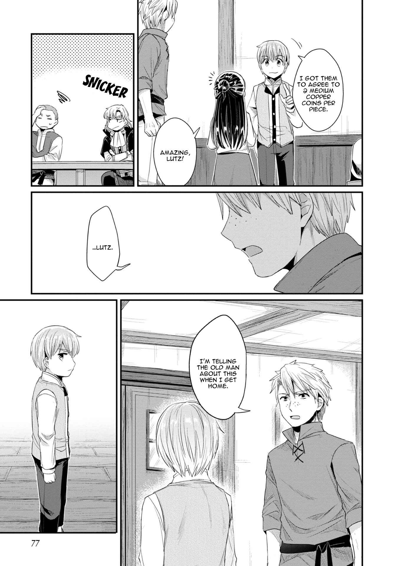 Page 28 Chapter 12 Honzuki no Gekokujou: Shisho ni Naru Tame ni wa Shudan o Erandeiraremasen—Dai 2-bu: Hon no Tamenara Miko ni Naru!