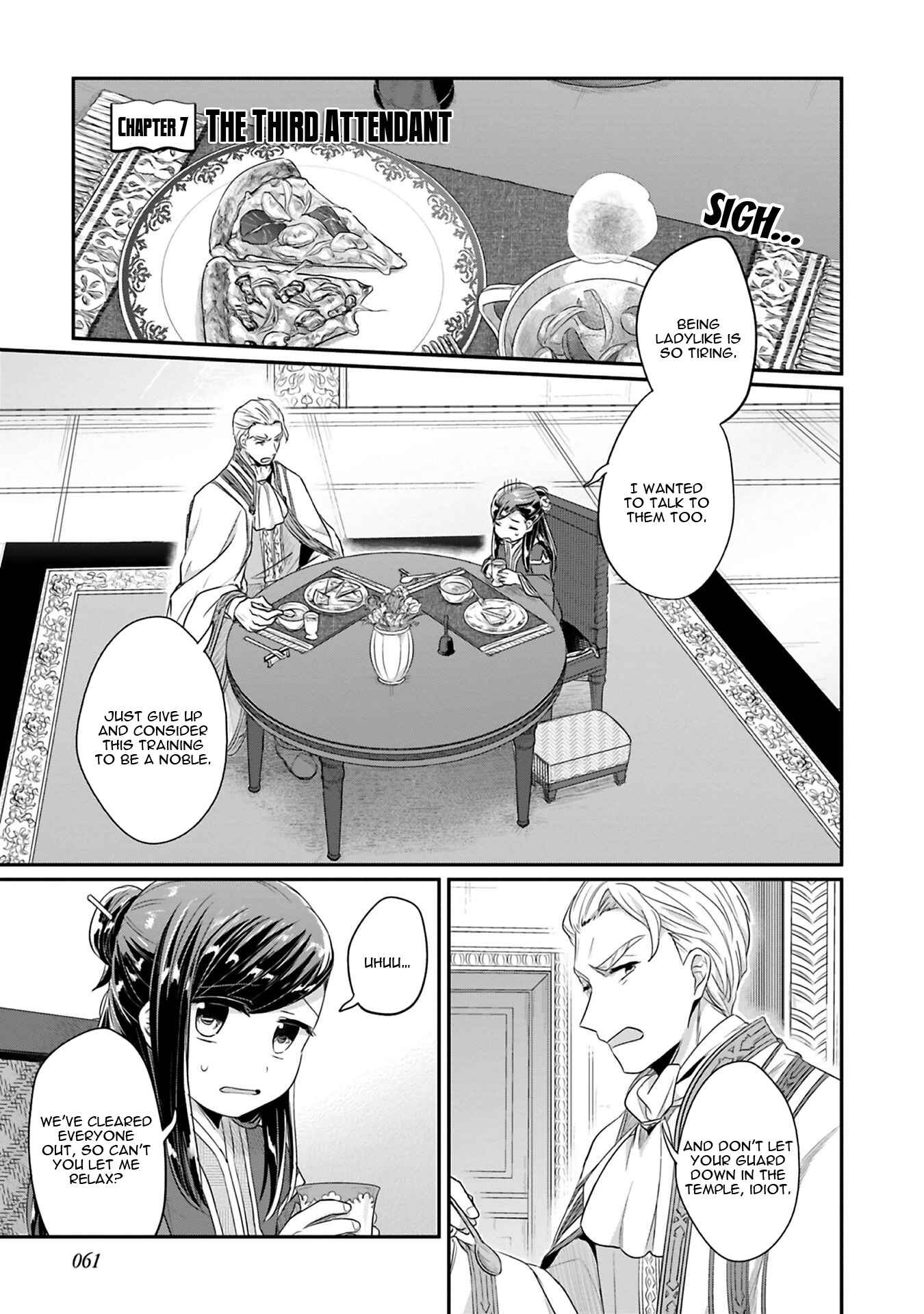 Page 2 Chapter 7 Honzuki no Gekokujou: Shisho ni Naru Tame ni wa Shudan o Erandeiraremasen—Dai 2-bu: Hon no Tamenara Miko ni Naru!
