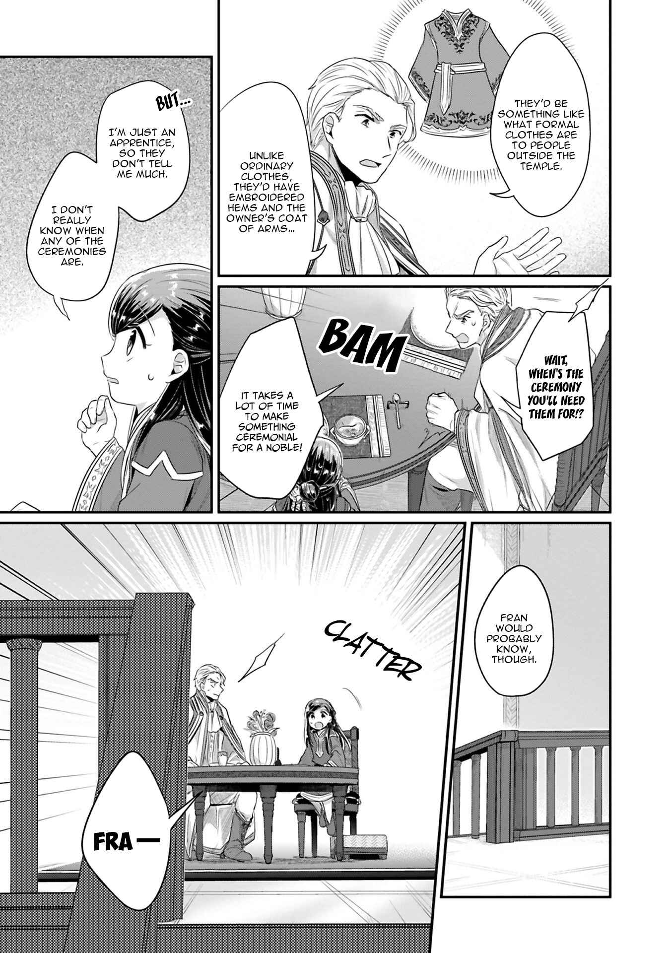 Page 6 Chapter 7 Honzuki no Gekokujou: Shisho ni Naru Tame ni wa Shudan o Erandeiraremasen—Dai 2-bu: Hon no Tamenara Miko ni Naru!