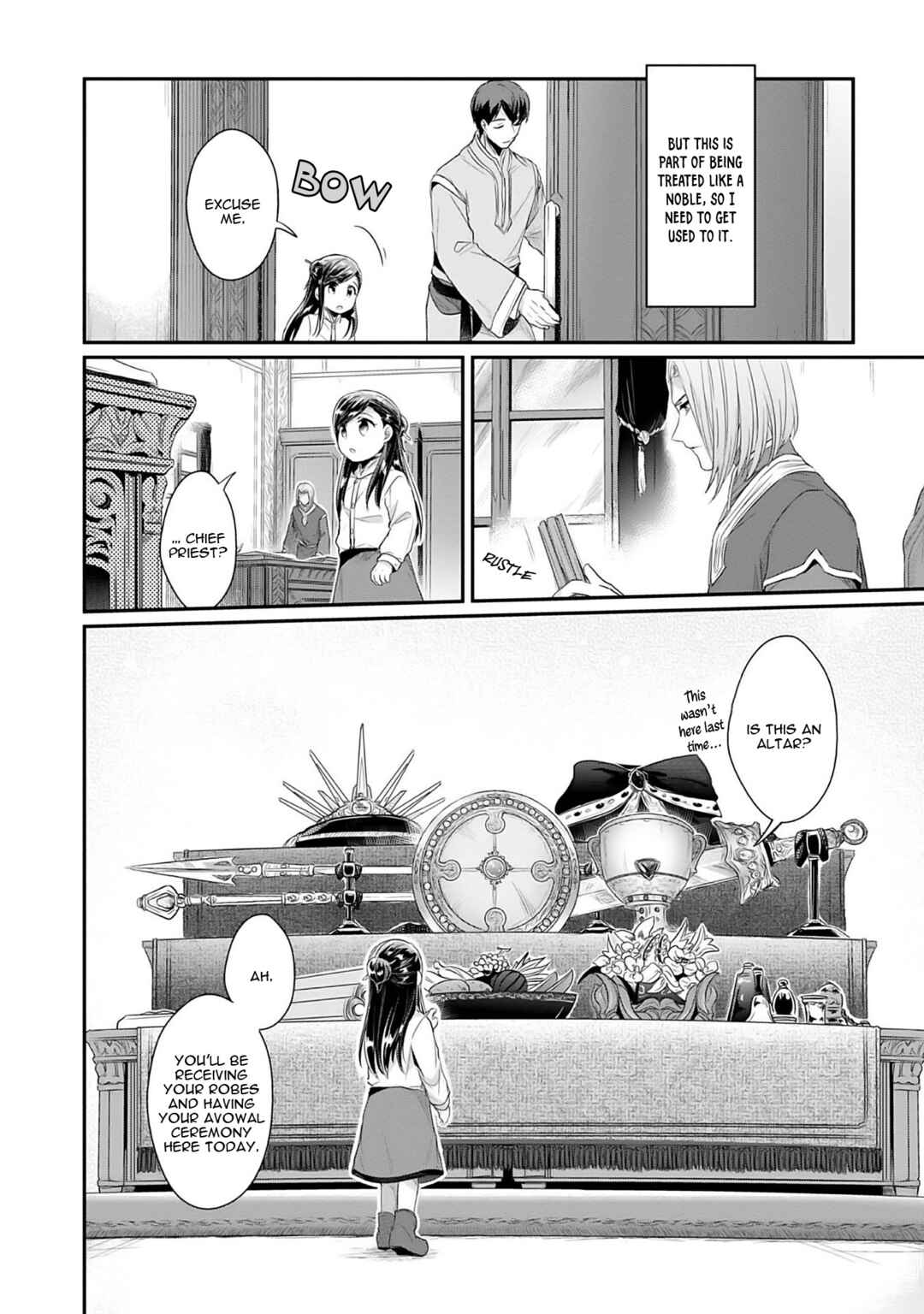 Page 15 Chapter 1 Honzuki no Gekokujou: Shisho ni Naru Tame ni wa Shudan o Erandeiraremasen—Dai 2-bu: Hon no Tamenara Miko ni Naru!