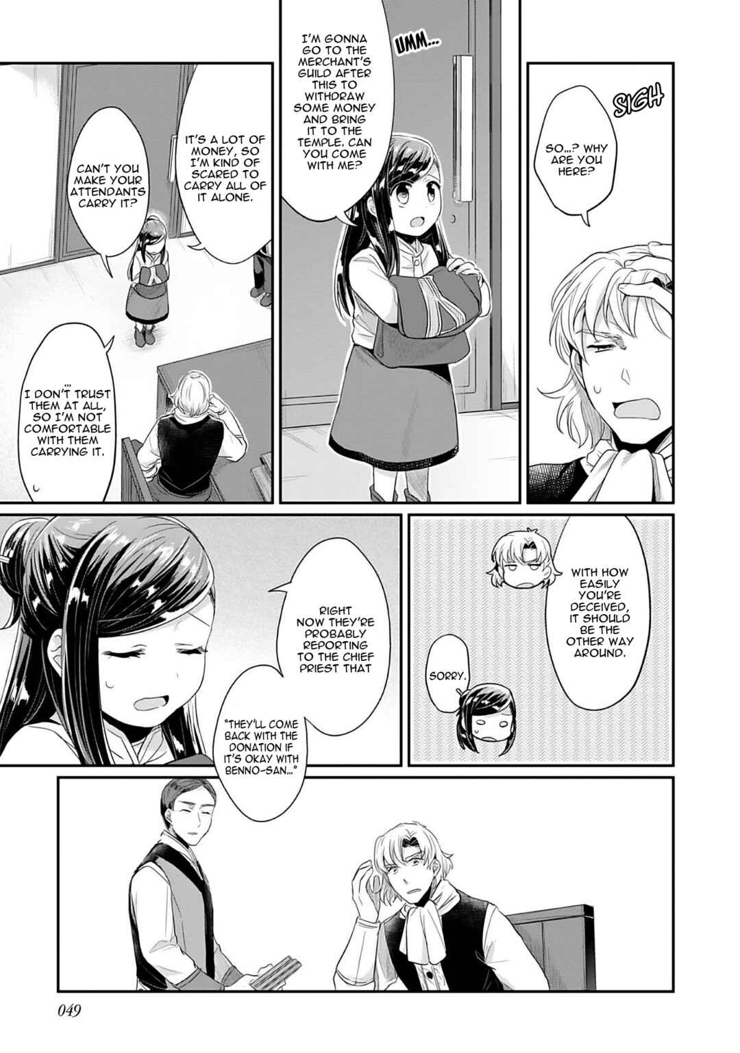 Page 50 Chapter 1 Honzuki no Gekokujou: Shisho ni Naru Tame ni wa Shudan o Erandeiraremasen—Dai 2-bu: Hon no Tamenara Miko ni Naru!