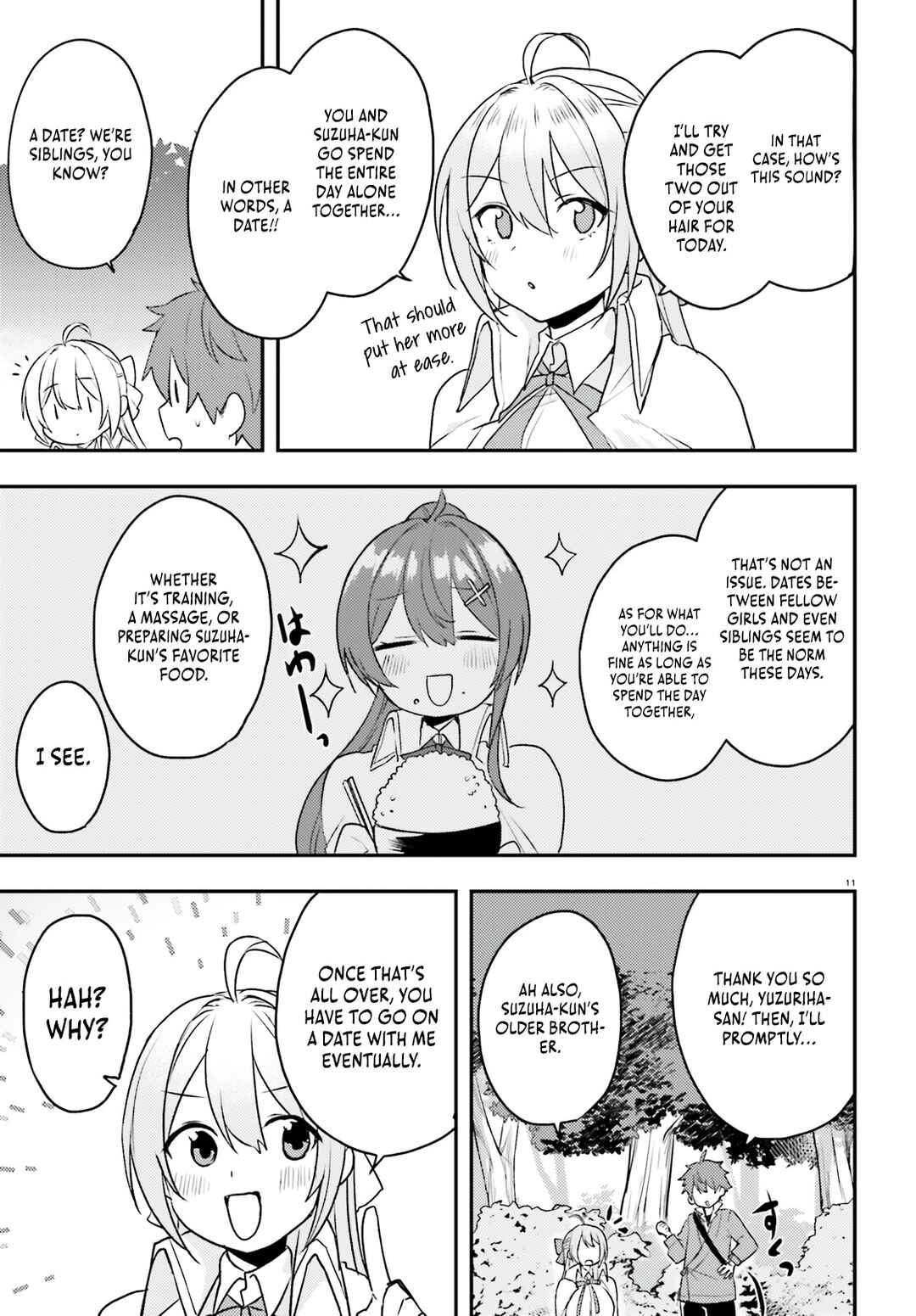 Page 12 Chapter 8 Imouto ga Onna Kishi Gakuen ni Nyuugaku Shitara Naze ka Kyuukoku no Eiyuu ni narimashita. Boku ga.