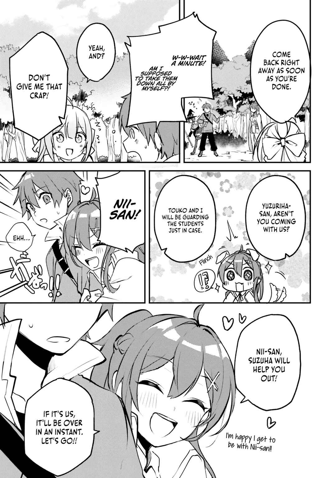 Page 8 Chapter 3 Imouto ga Onna Kishi Gakuen ni Nyuugaku Shitara Naze ka Kyuukoku no Eiyuu ni narimashita. Boku ga.