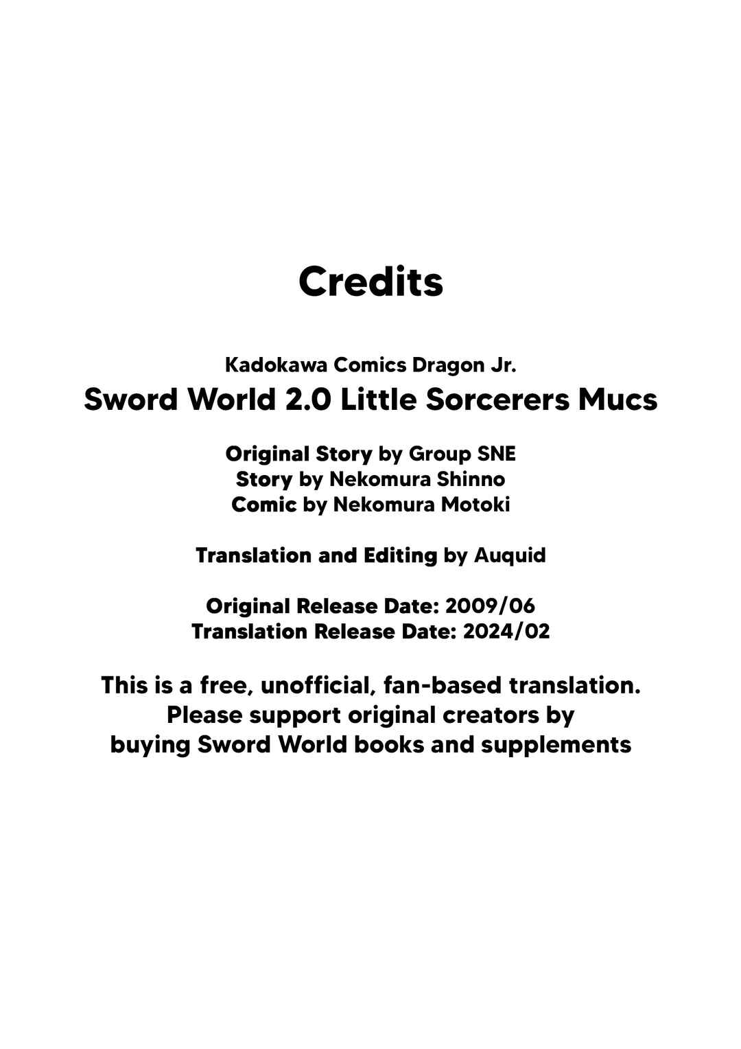 Page 10 Chapter 7.5 Sword World 2.0 - Little Sorcerer Mucs