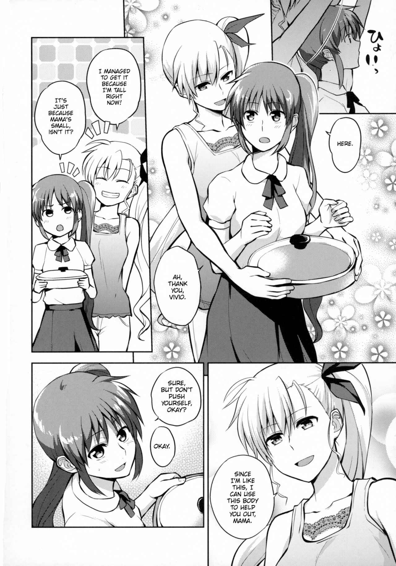 Page 9 Chapter Unknown_0f49 Mahou Shoujo Lyrical Nanoha - Mama to Musume no Otona Step (Doujinshi)