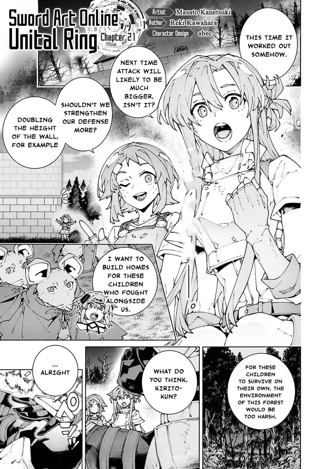 Page 1 Chapter 21 Sword Art Online: Unital Ring