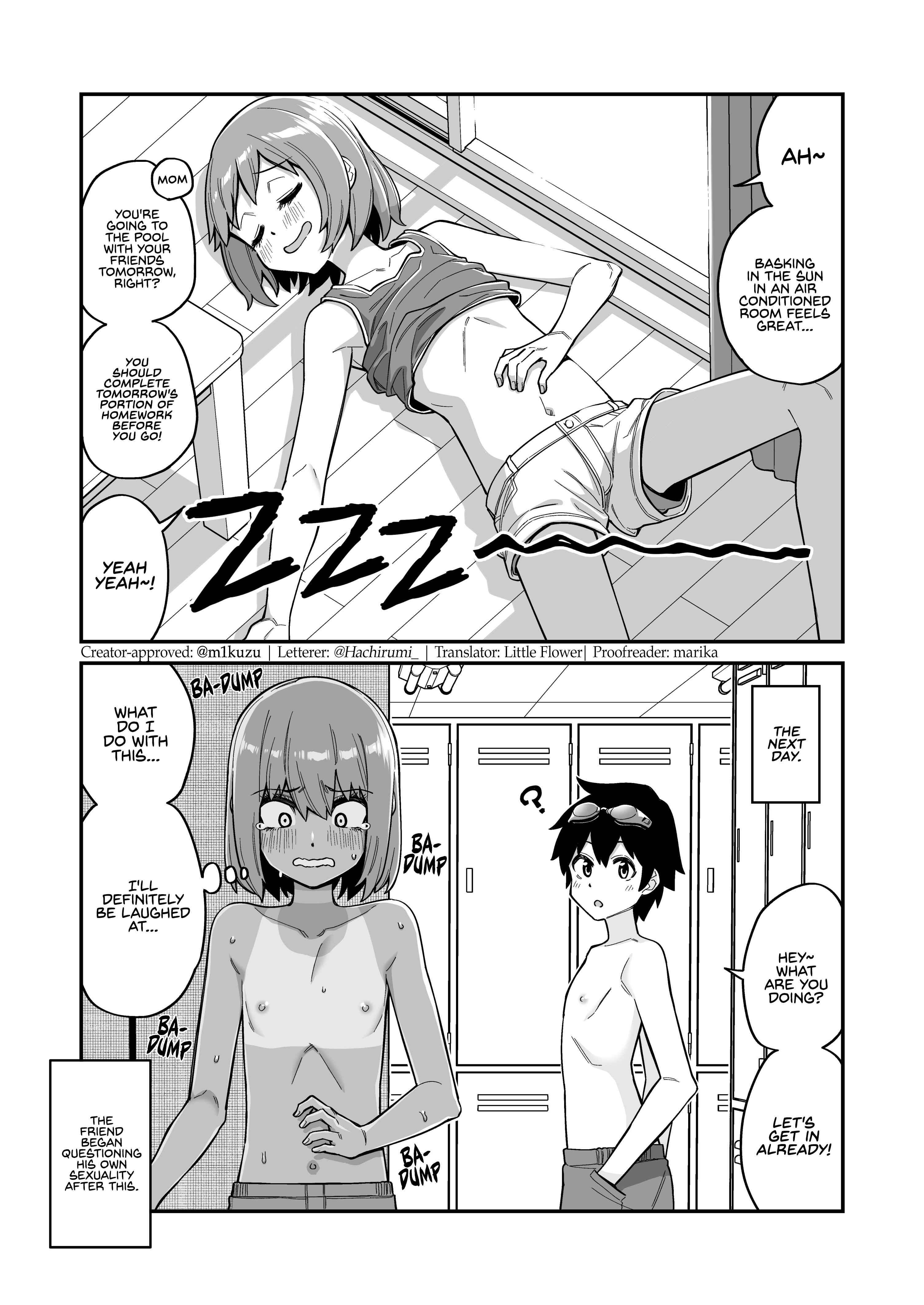 Page 1 Chapter 1 Junior High School Boys Going to a Swimming Pool During Their Summer Vacation