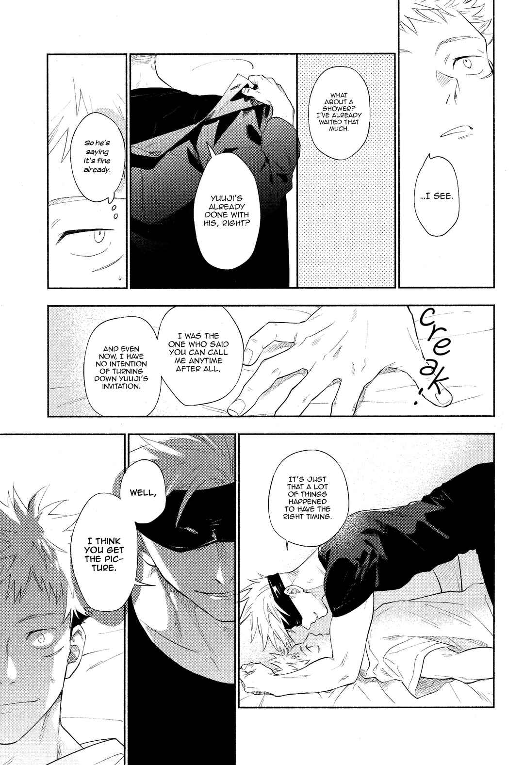 Page 8 Chapter Unknown_dd23 Jujutsu Kaisen - Mokushite Katarazu (Doujinshi)