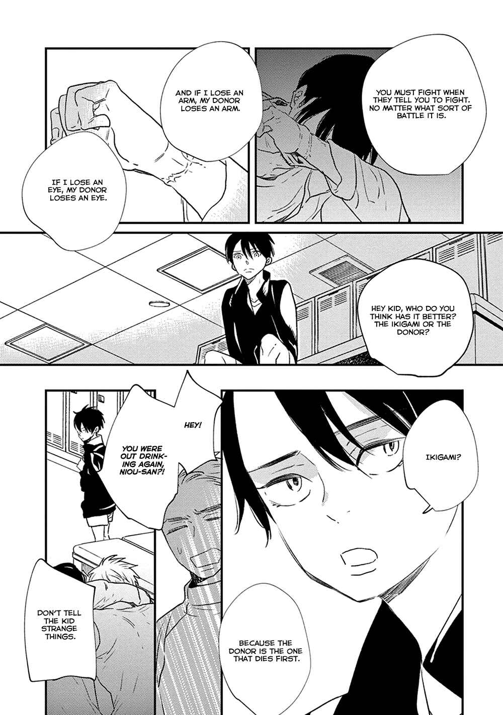 Page 12 Chapter 7 Ikigami to Donor