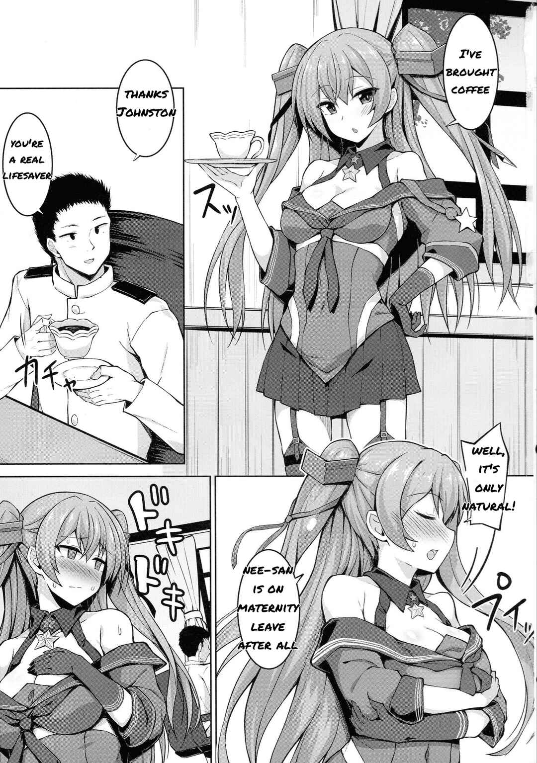 Page 3 Chapter 1 Kantai Collection -KanColle- Sankyuu-chuu no Fletcher ni Johnston ga Kuwawatte Futari de Aka-chan o Series (Doujinshi)