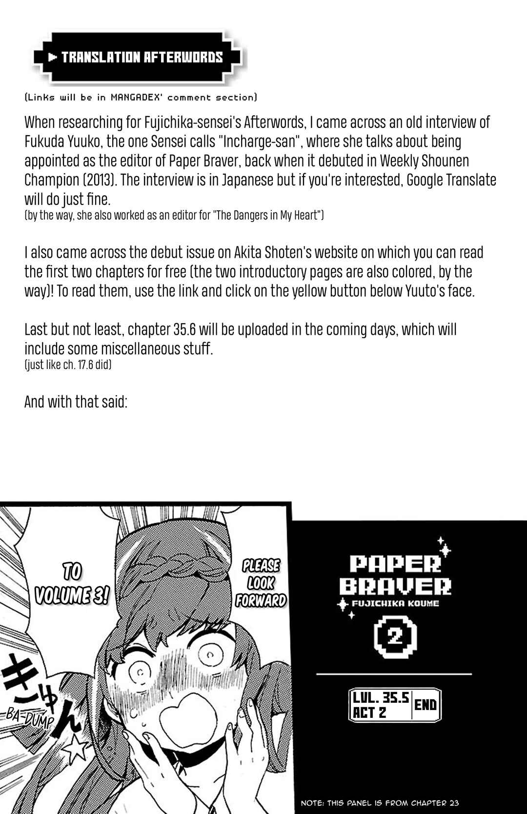 Page 11 Chapter 35.5 Paper Braver