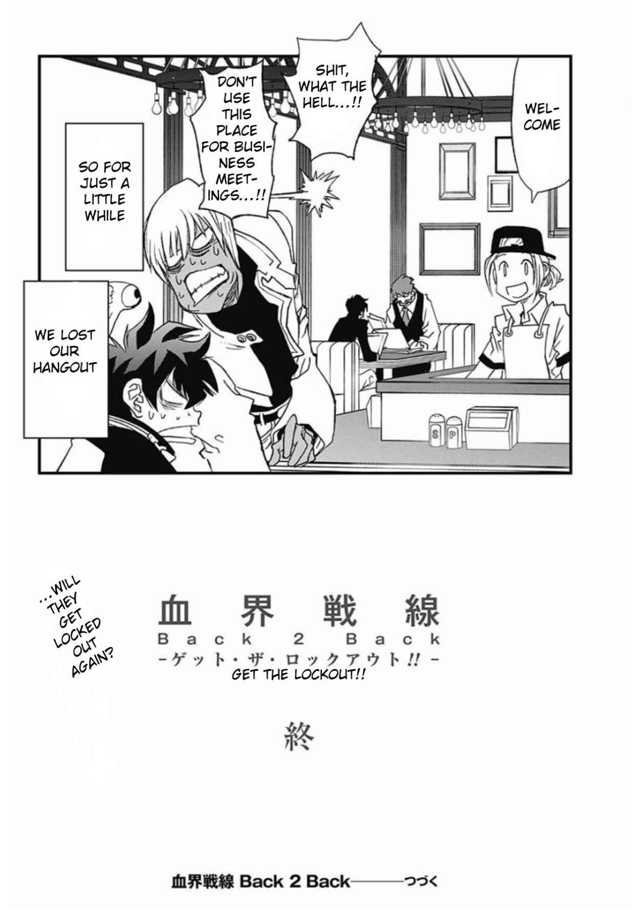 Page 49 Chapter 6 Kekkai Sensen: Back 2 Back