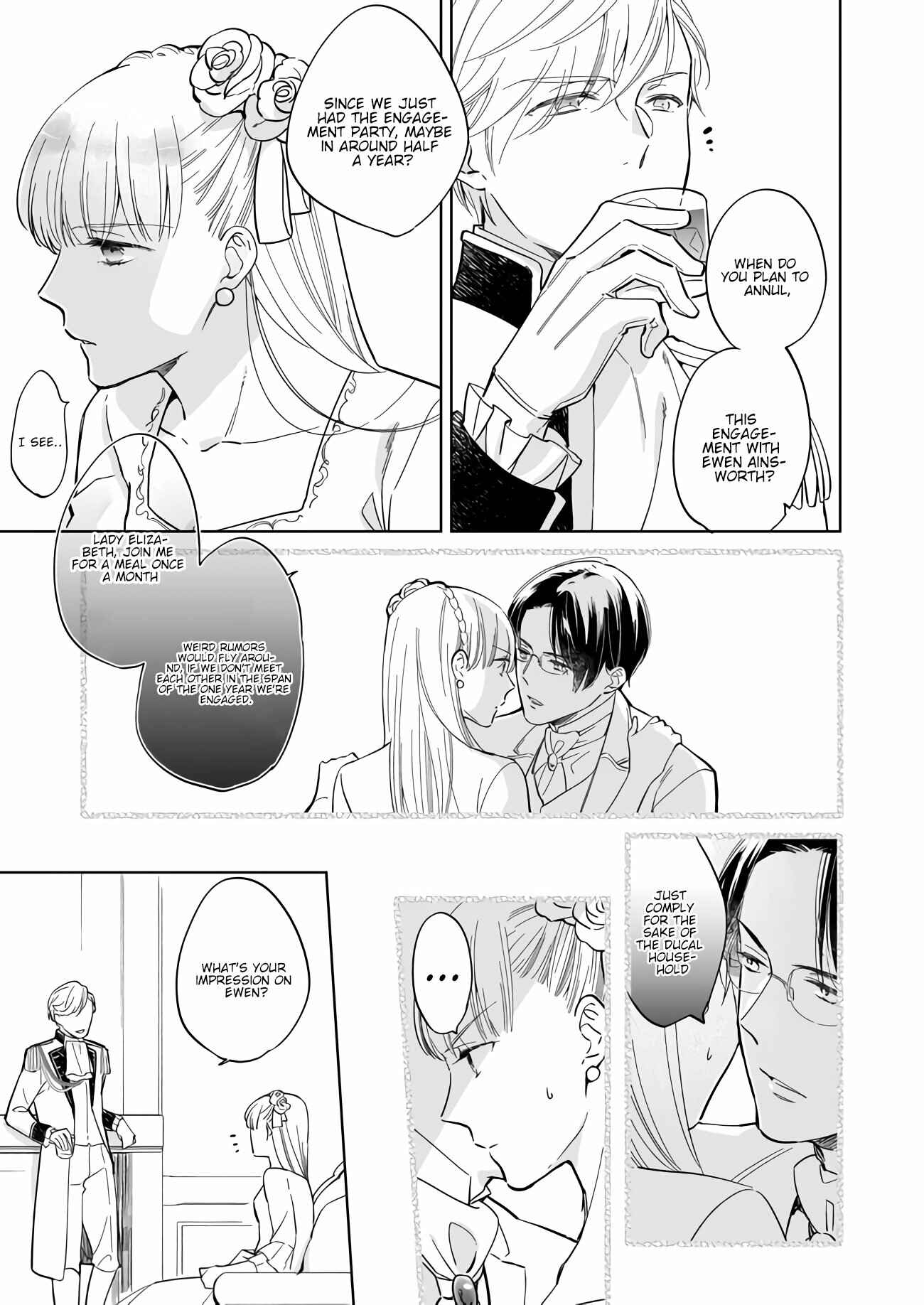 Page 12 Chapter 1.2 Reijou Elizabeth no Kareinaru Migawari Seikatsu