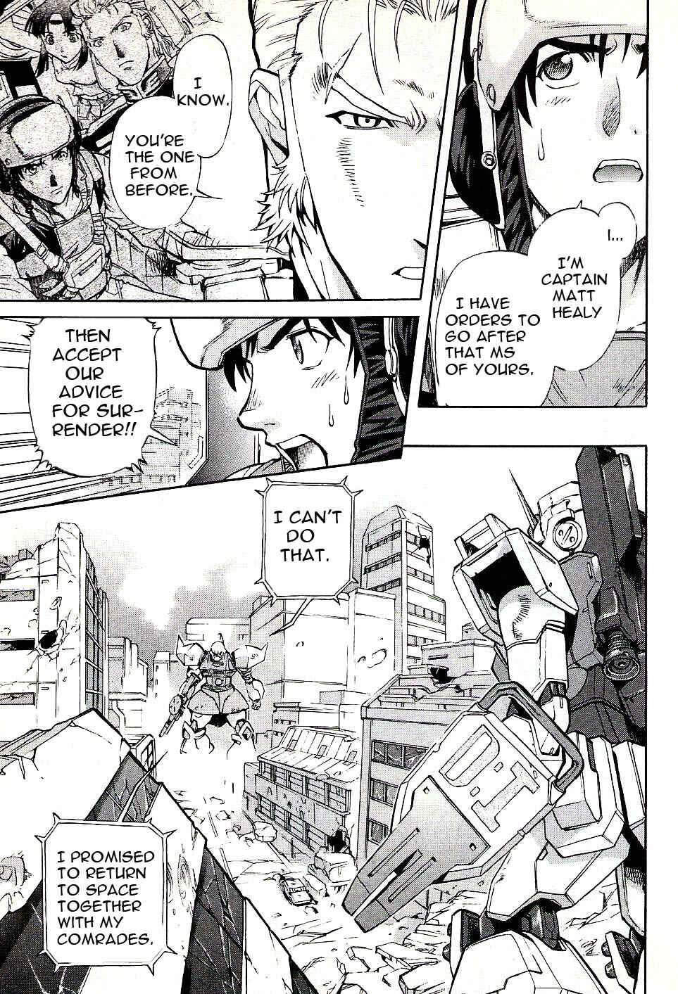 Page 13 Chapter 7 Mobile Suit Gundam Report REBELLION: Lost War Chronicles