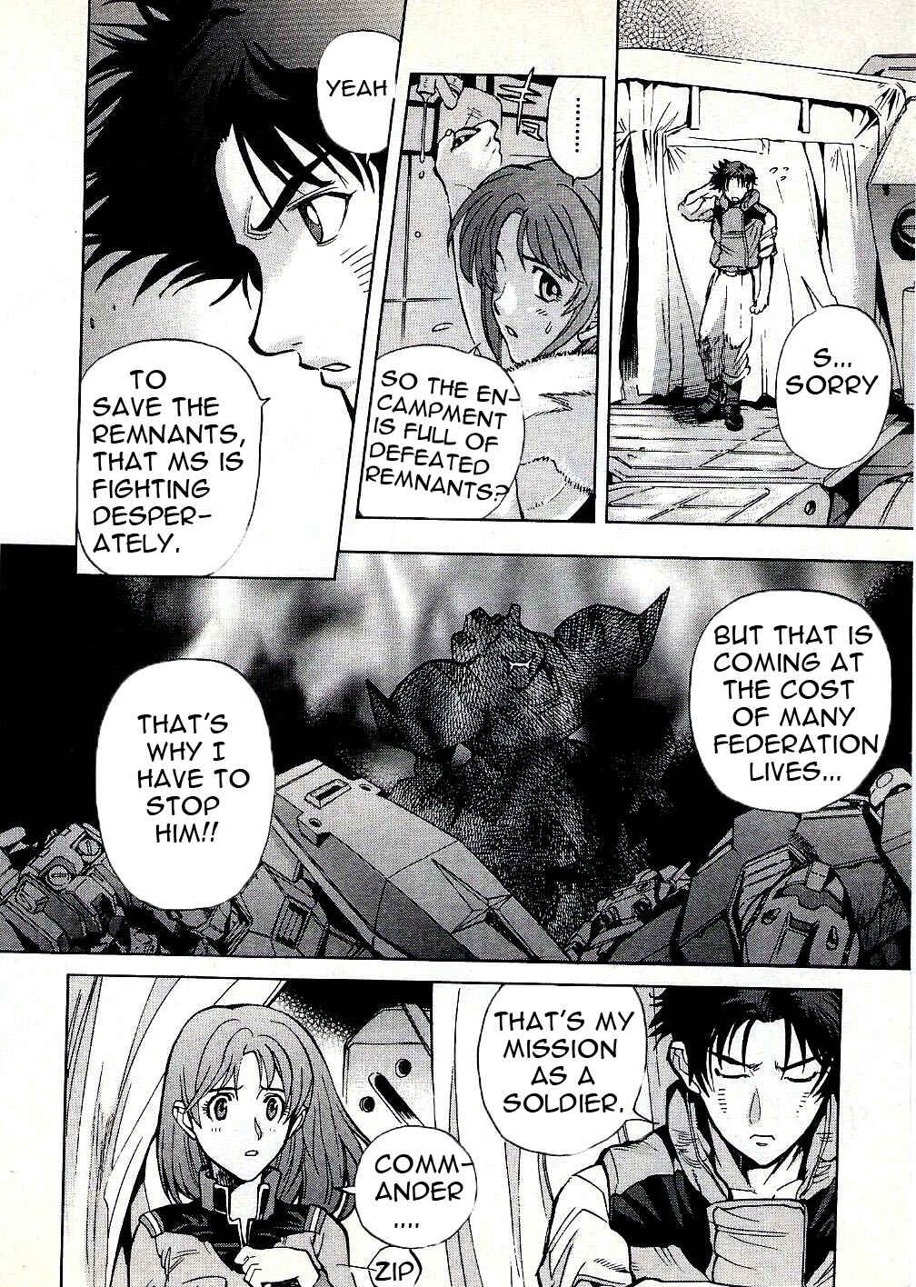 Page 4 Chapter 7 Mobile Suit Gundam Report REBELLION: Lost War Chronicles