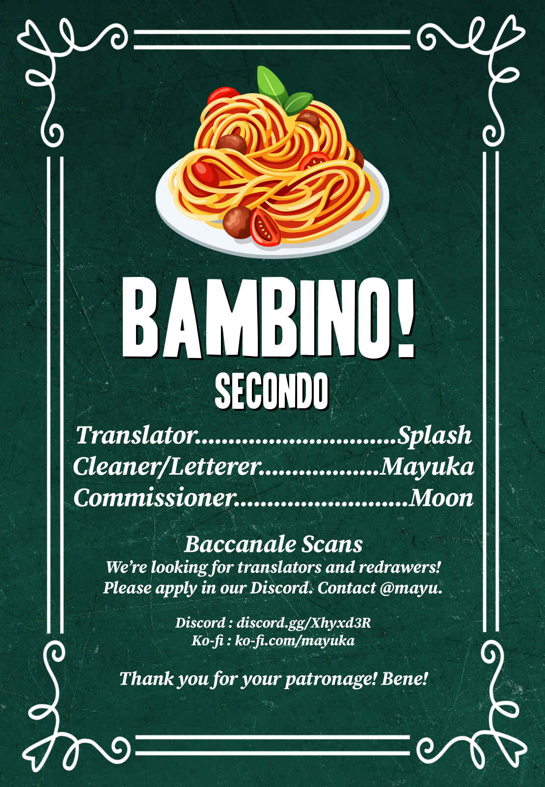 Page 1 Chapter 58 Bambino! Secondo