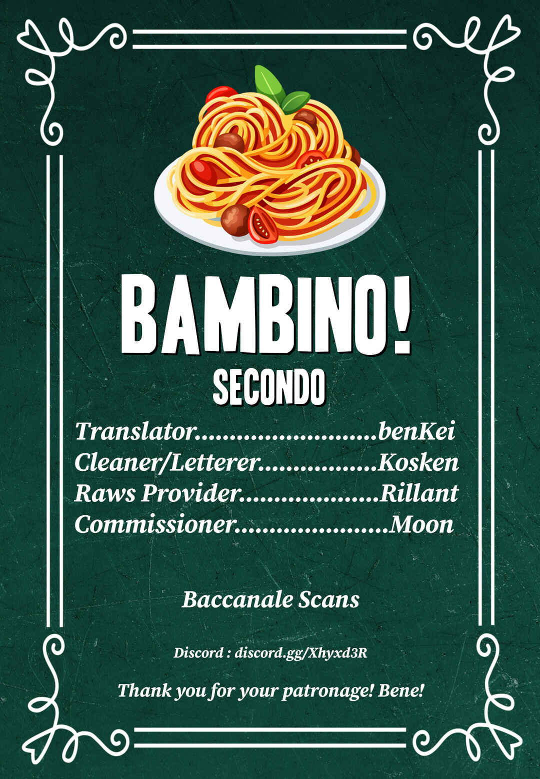 Page 1 Chapter 90 Bambino! Secondo