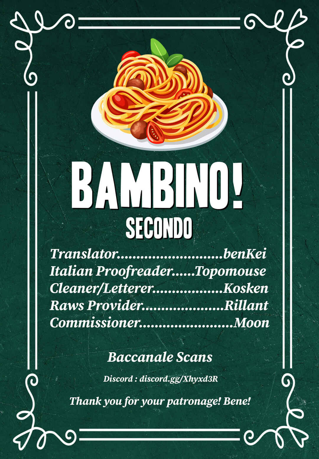 Page 1 Chapter 118 Bambino! Secondo