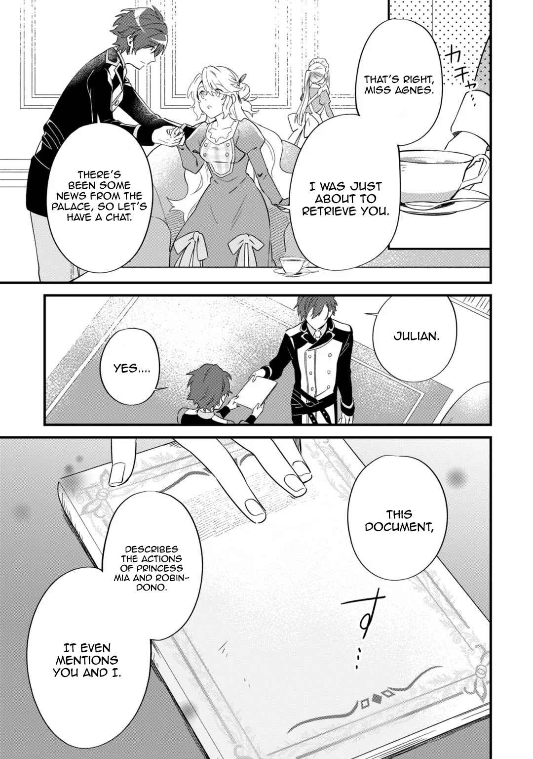 Page 27 Chapter 3 Imokusa Reijou desu ga Akuyaku Reisoku wo Tasuketara Kiniiraremashita