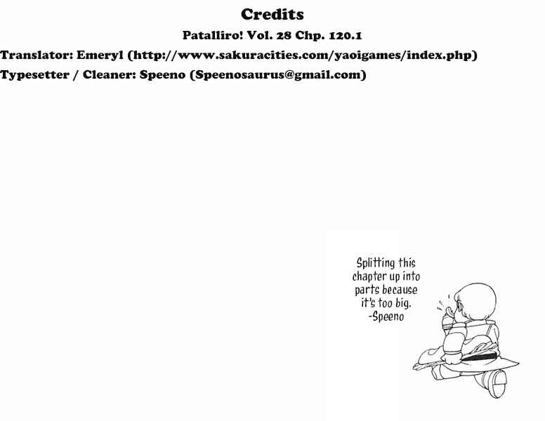 Page 1 Chapter 120.1 Patalliro!