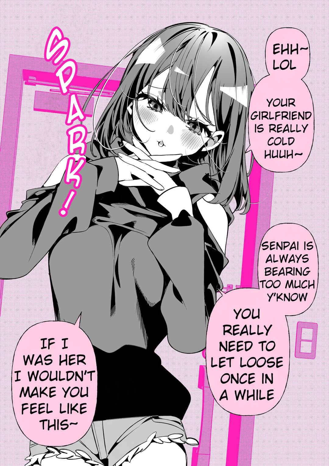 Page 1 Chapter 1 E~ w Kanojo-san Tsu~tai ♡