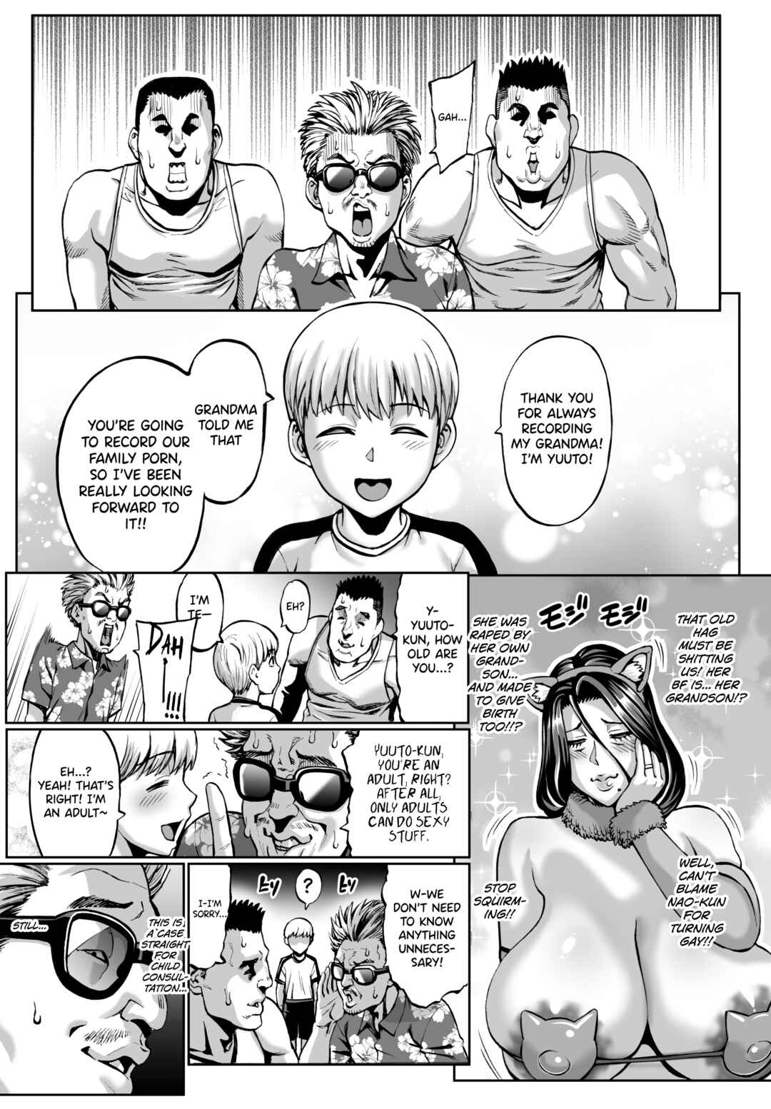 Page 38 Chapter 4 Omae no Kaa-chan Ikutoki no Kao Sugee Busu da zo w