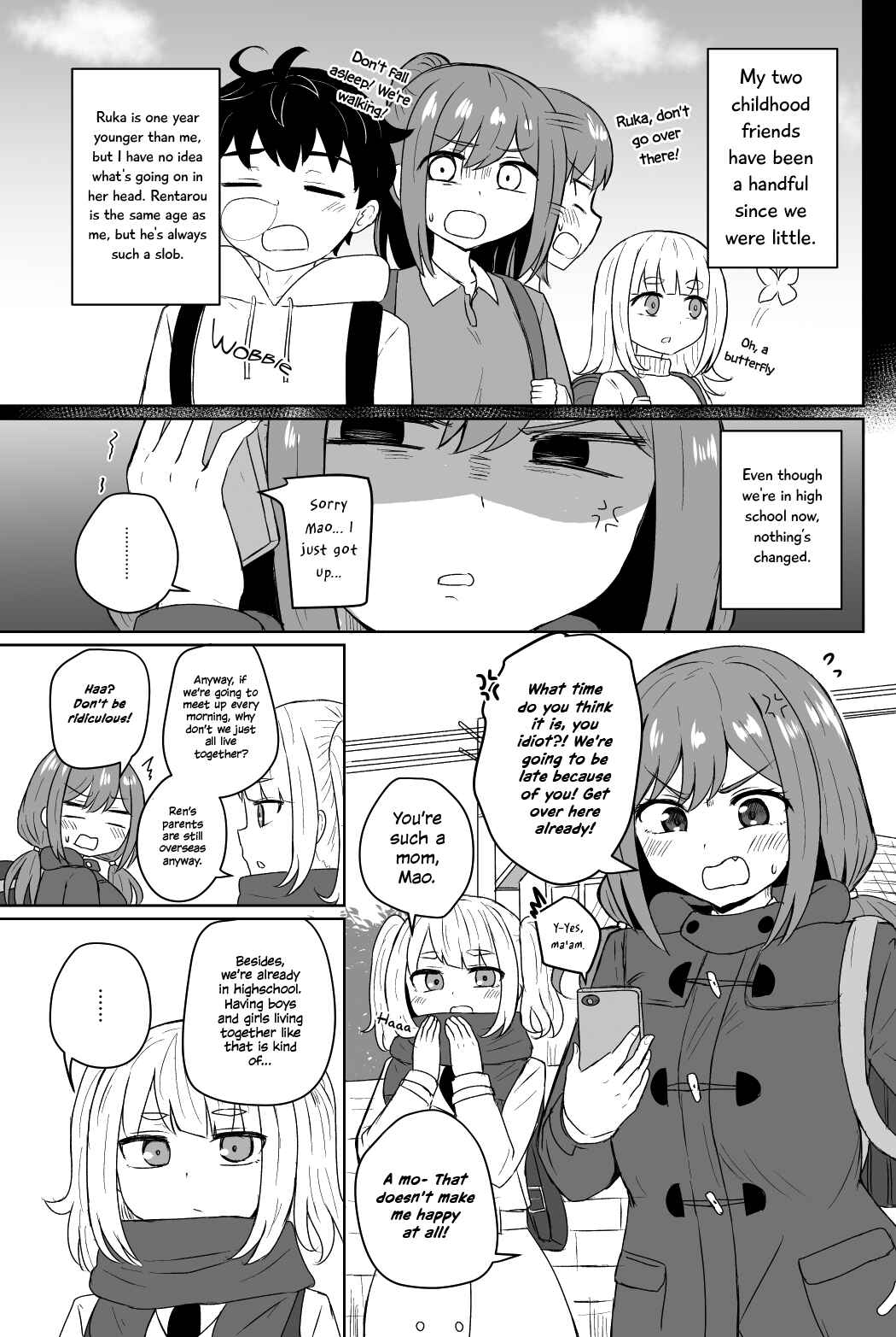 Page 1 Chapter Unknown_ef49 Te o Yaite Ita Osananajimi ga Itsu no Ma ni ka Seichou Shiteta Hanashi