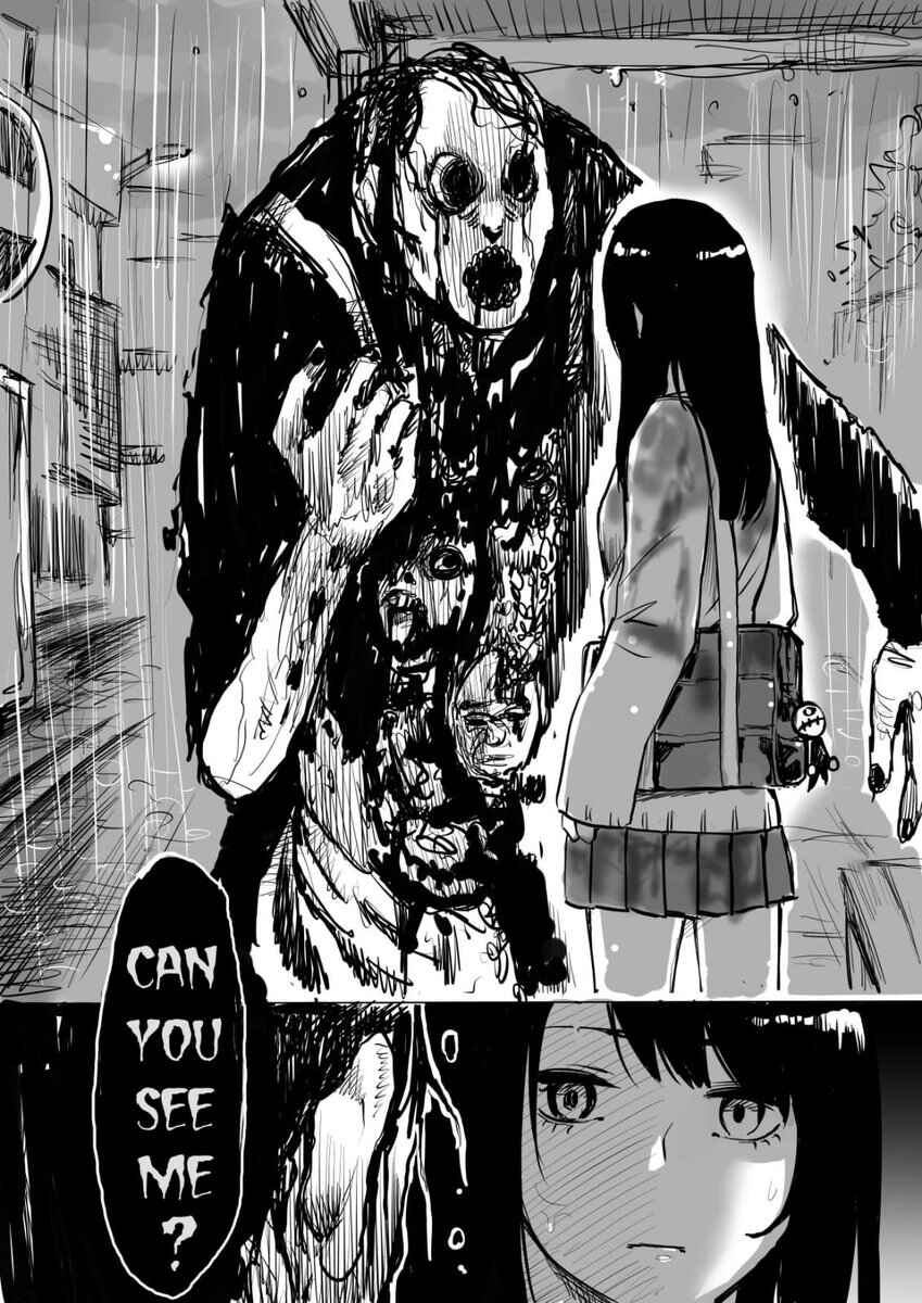 Page 2 Chapter 1 Mieruko-chan (Pre-Serialization)