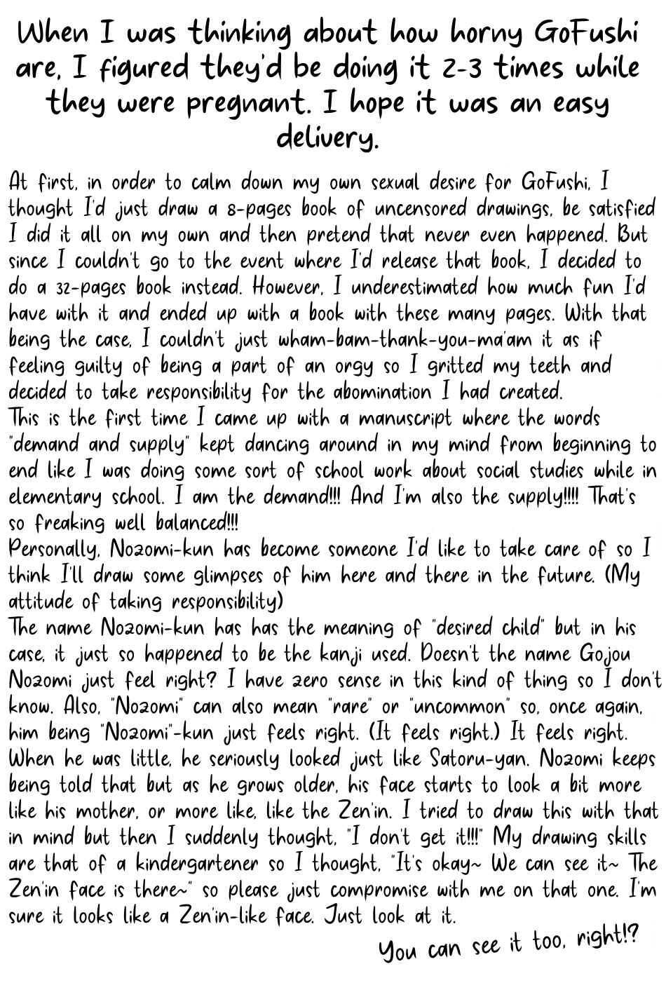 Page 71 Chapter Unknown_9ac6 Jujutsu Kaisen - 524 FAMILY!! (Doujinshi)