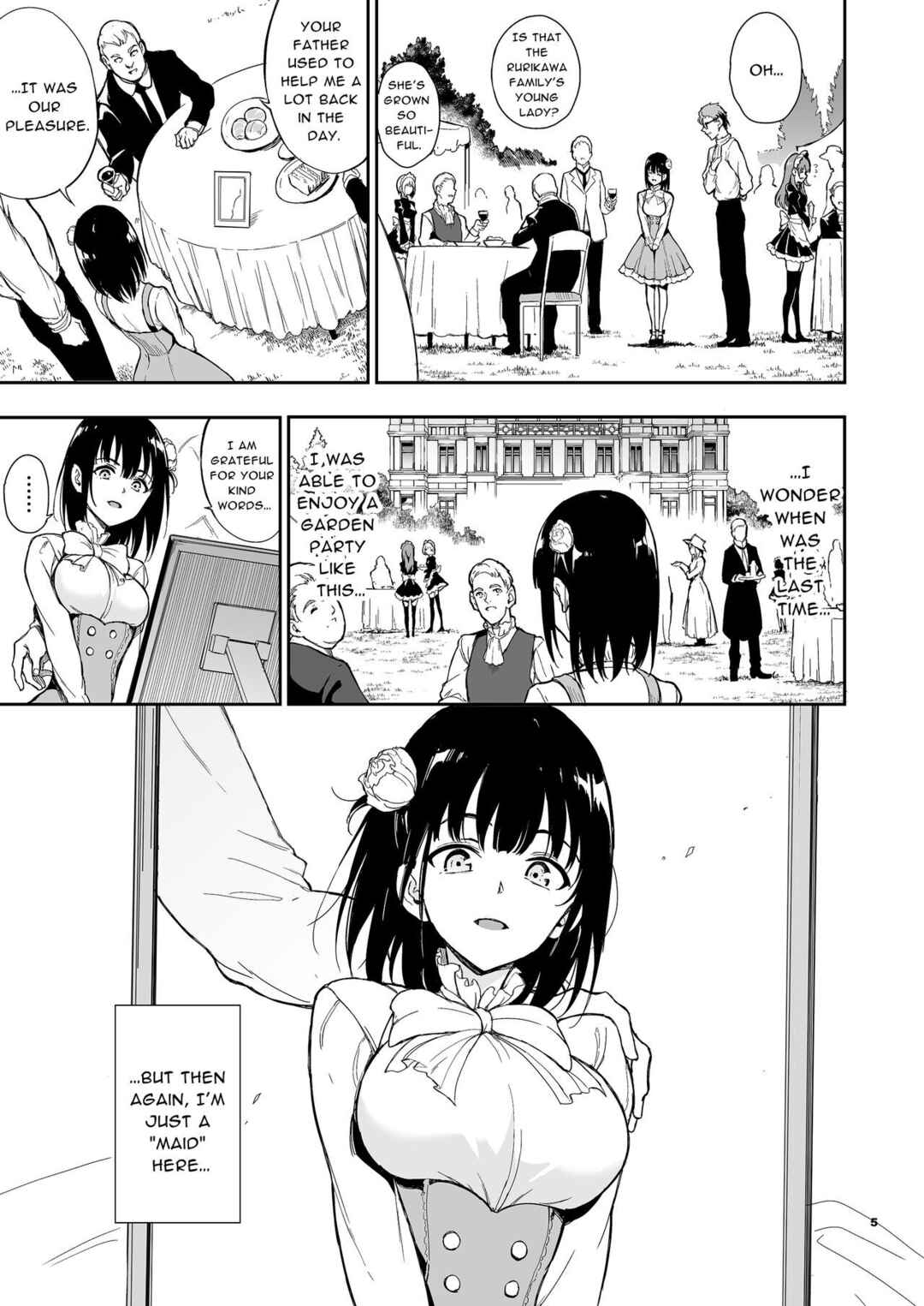 Page 5 Chapter 5 Maid Kyouiku. -Botsuraku Kizoku Rurikawa Tsubaki-