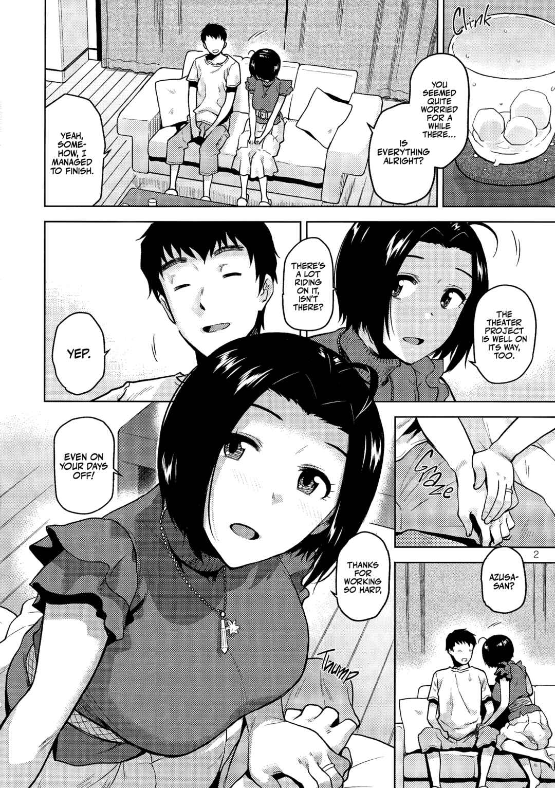 Page 3 Chapter Unknown_c195 THE IDOLM@STER - Azusa-san Only Uses Her Hands and Mouth