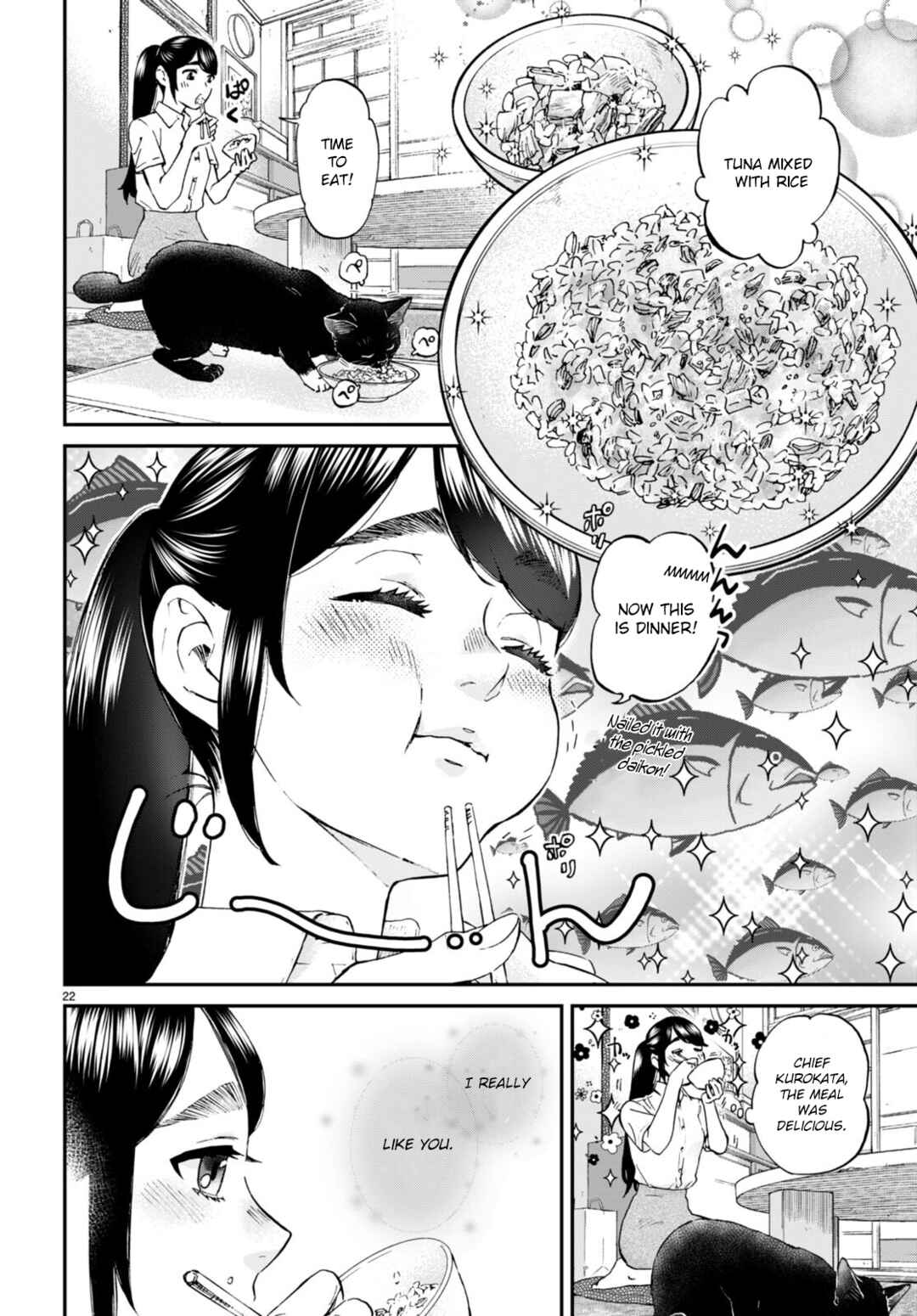 Page 22 Chapter 9 Hosomura-san and the Cats Snack