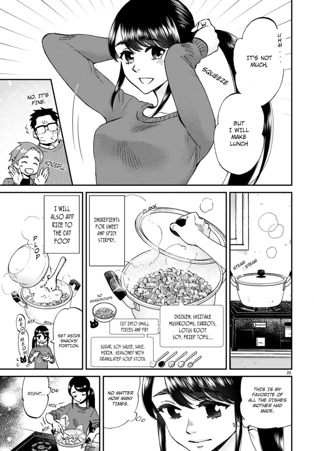 Page 25 Chapter 14 Hosomura-san and the Cats Snack