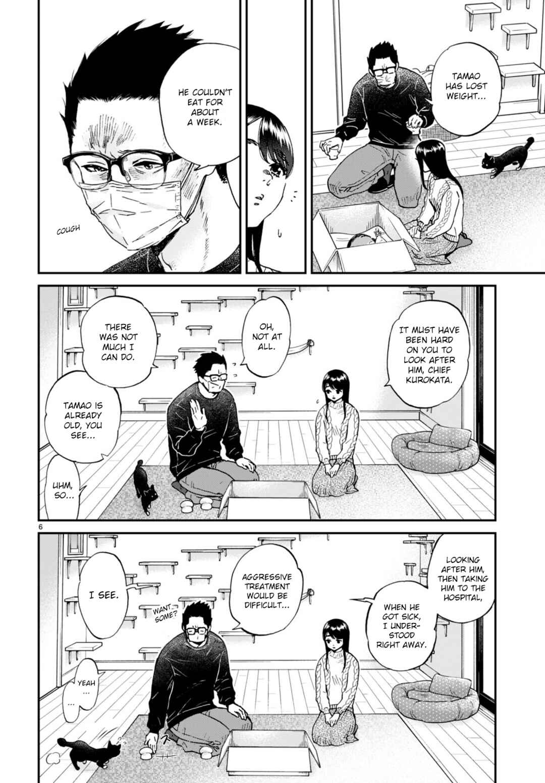 Page 6 Chapter 14 Hosomura-san and the Cats Snack