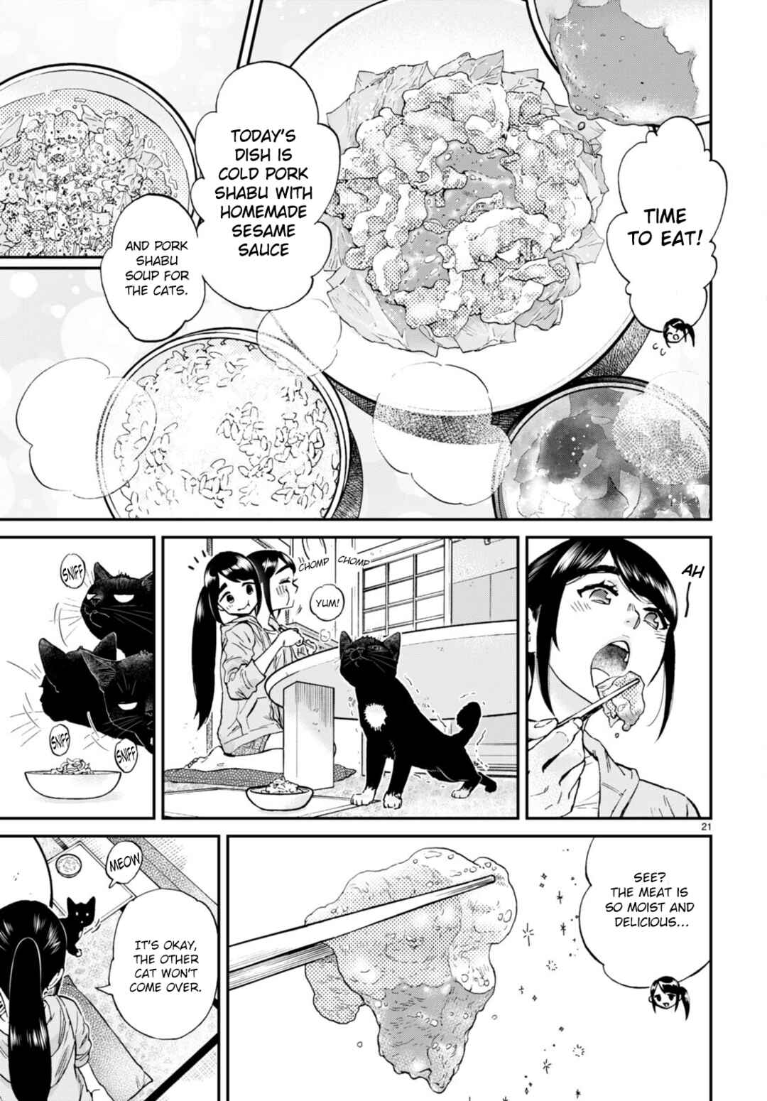 Page 21 Chapter 12 Hosomura-san and the Cats Snack