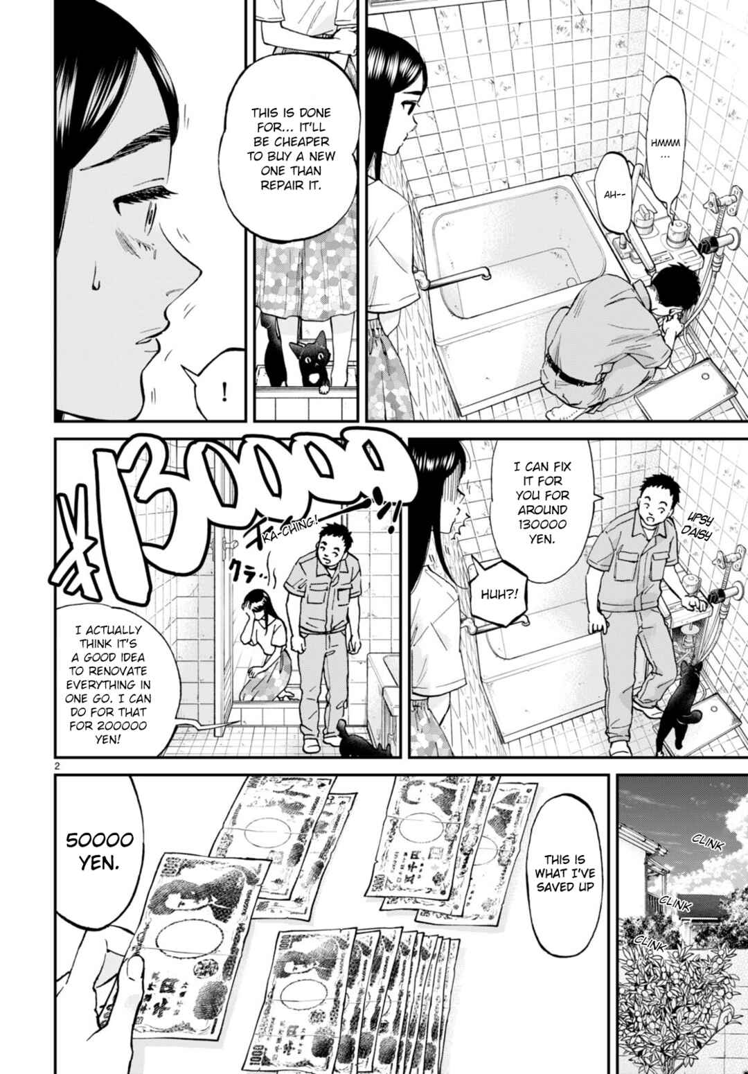 Page 2 Chapter 10 Hosomura-san and the Cats Snack