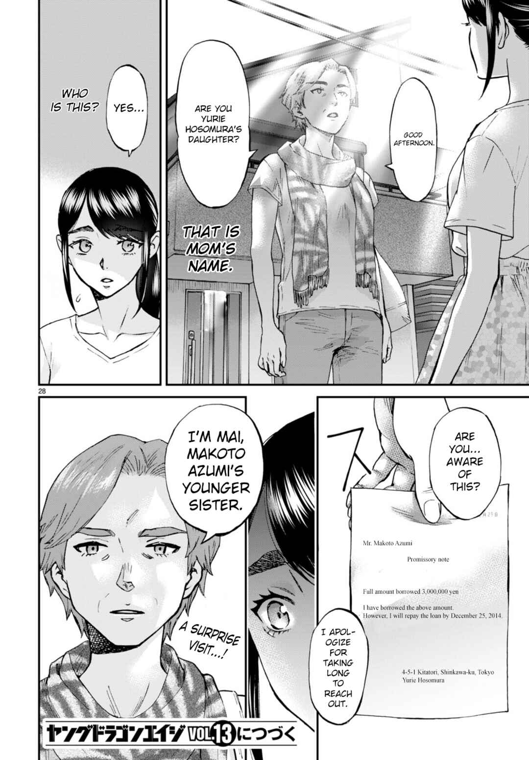 Page 28 Chapter 10 Hosomura-san and the Cats Snack