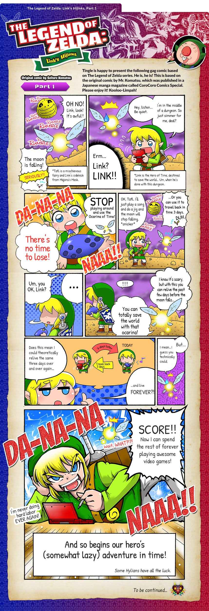 Page 1 Chapter 1.5 The Legend of Zelda: Links Hijinks