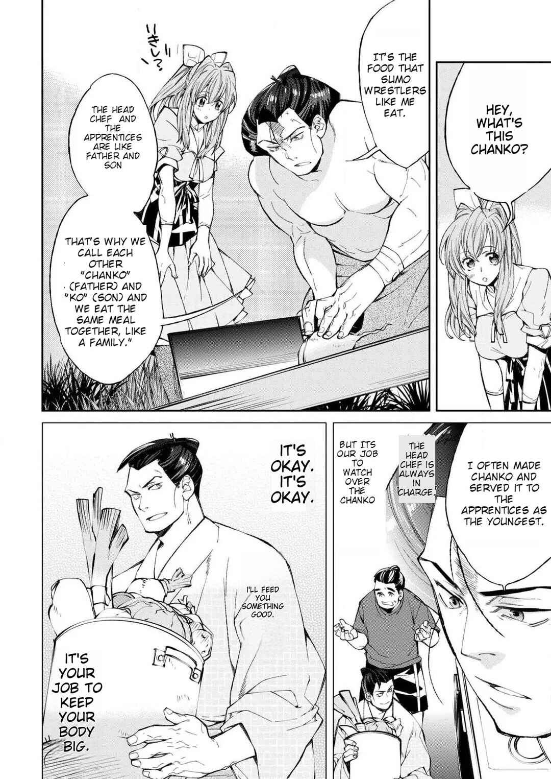 Page 37 Chapter 1 Isekai Chanko was summoned right in front of Yokozuna.