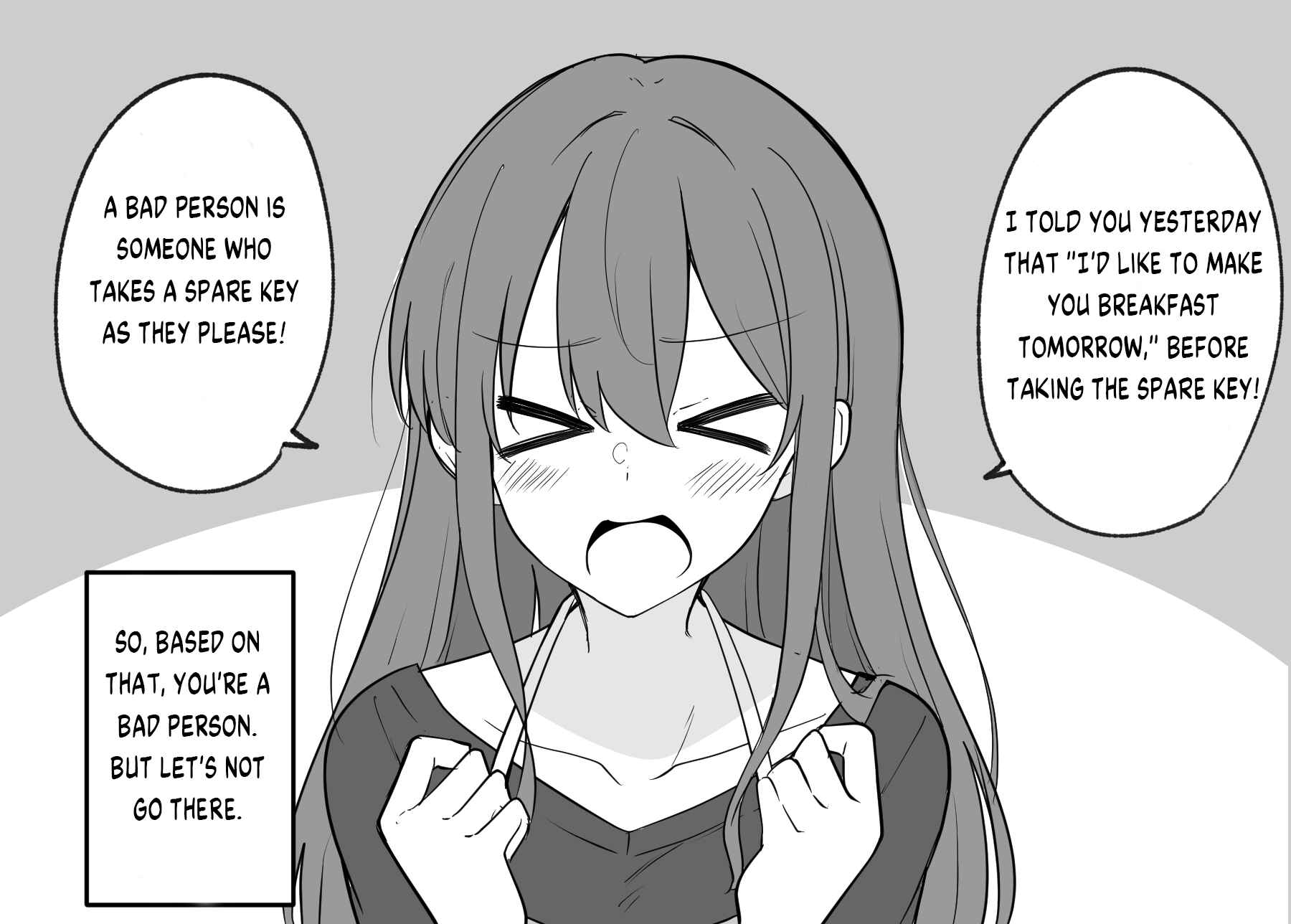 Page 4 Chapter 3 A Girl Who Seems Like a Yandere but Isnt Actually Yandere, but Is a Little Bit Yandere