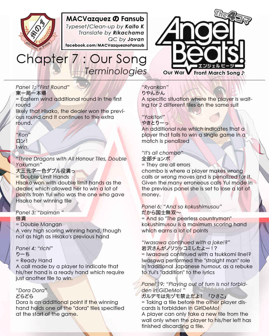 Page 13 Chapter 7 Angel Beats! the 4-Koma - Bokura no Sensen Koushinkyoku