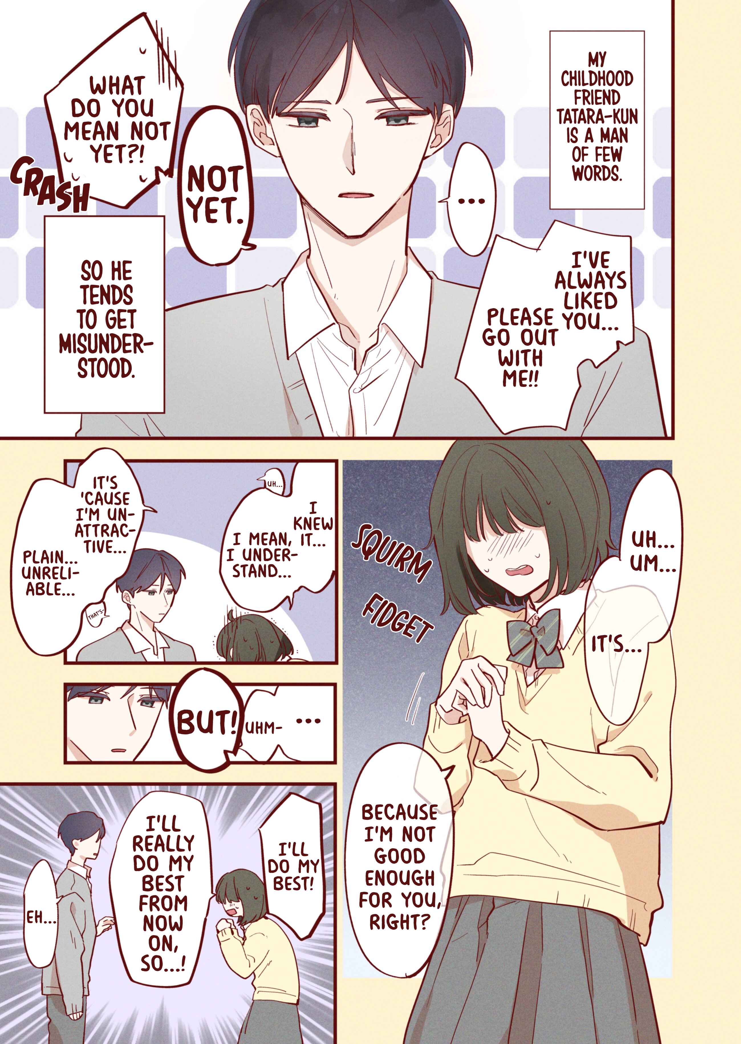 Page 1 Chapter Unknown_801a The Taciturn Tatara-kun