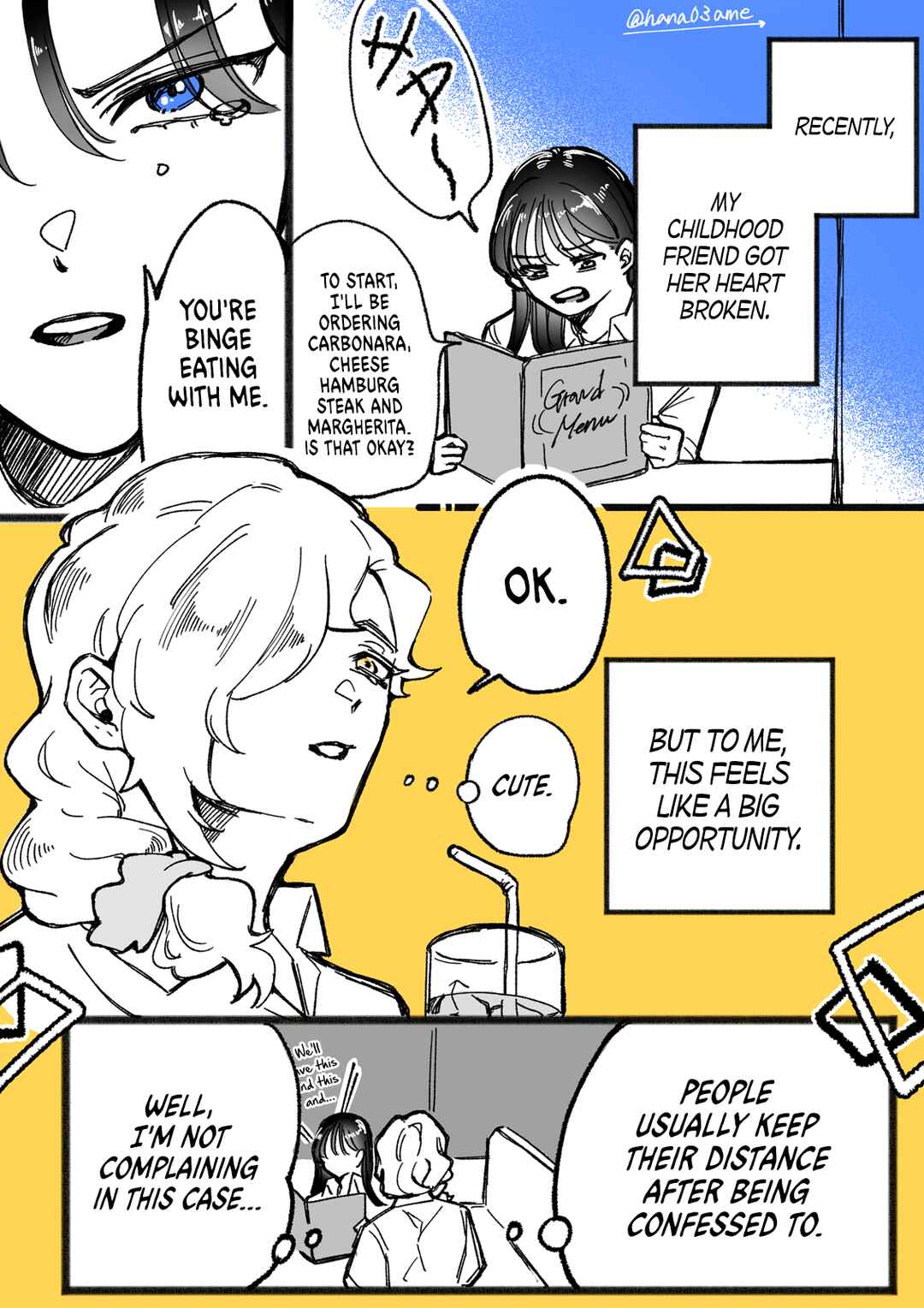 Page 1 Chapter 3 A Story About How She Grew Conscious of Her Childhood Friend