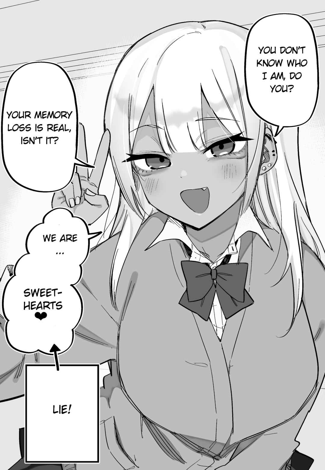 Page 1 Chapter Unknown_3e8f Kioku Soushitsu no Ore to Dokusenyoku Tsuyoi Gyaru